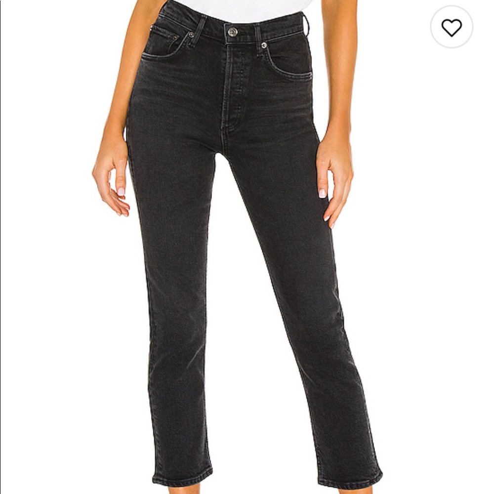 AGOLDE Riley Straight Crop